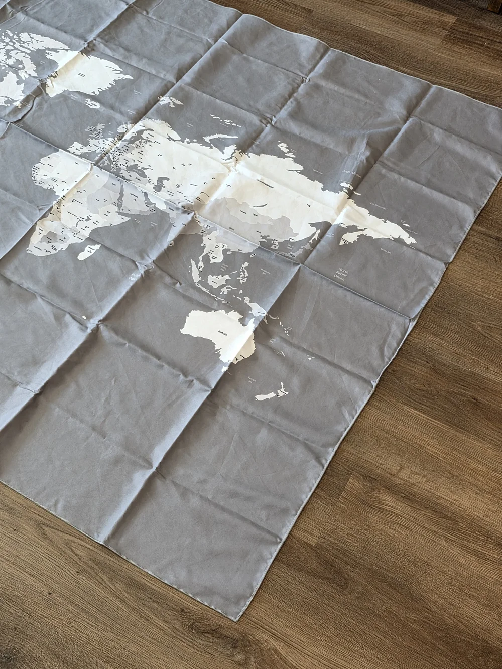 World Map Fabric 60